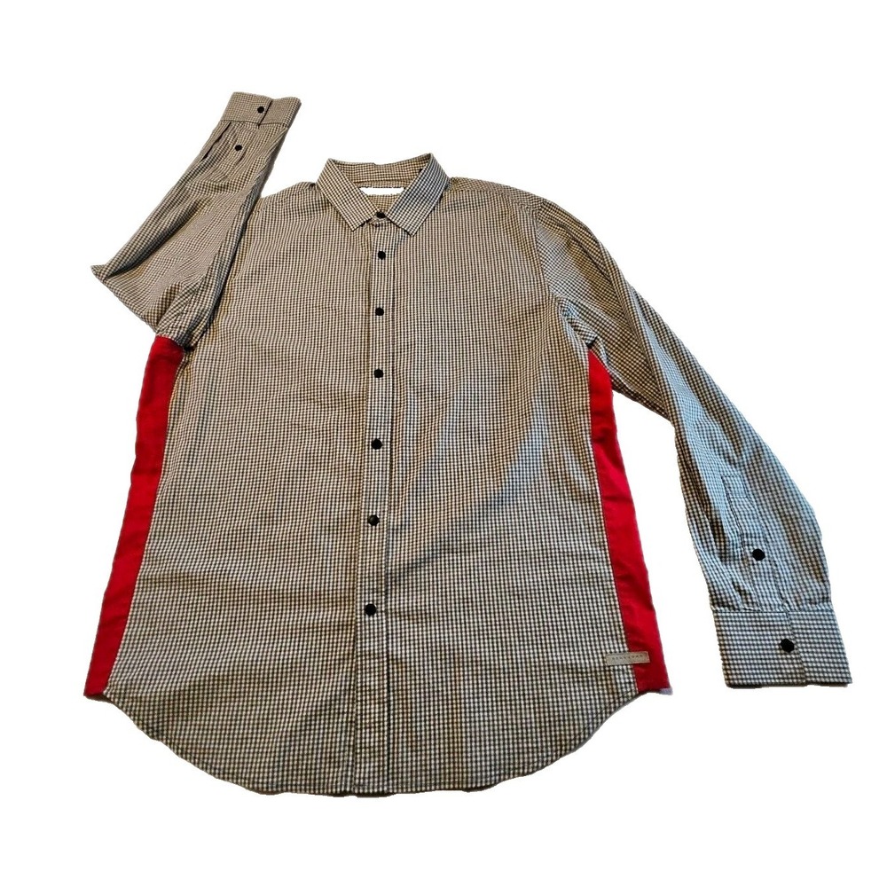 Sean John Y2K 90's Retro Mens Snap Button Up Shirt SZ XL Casual Workwear